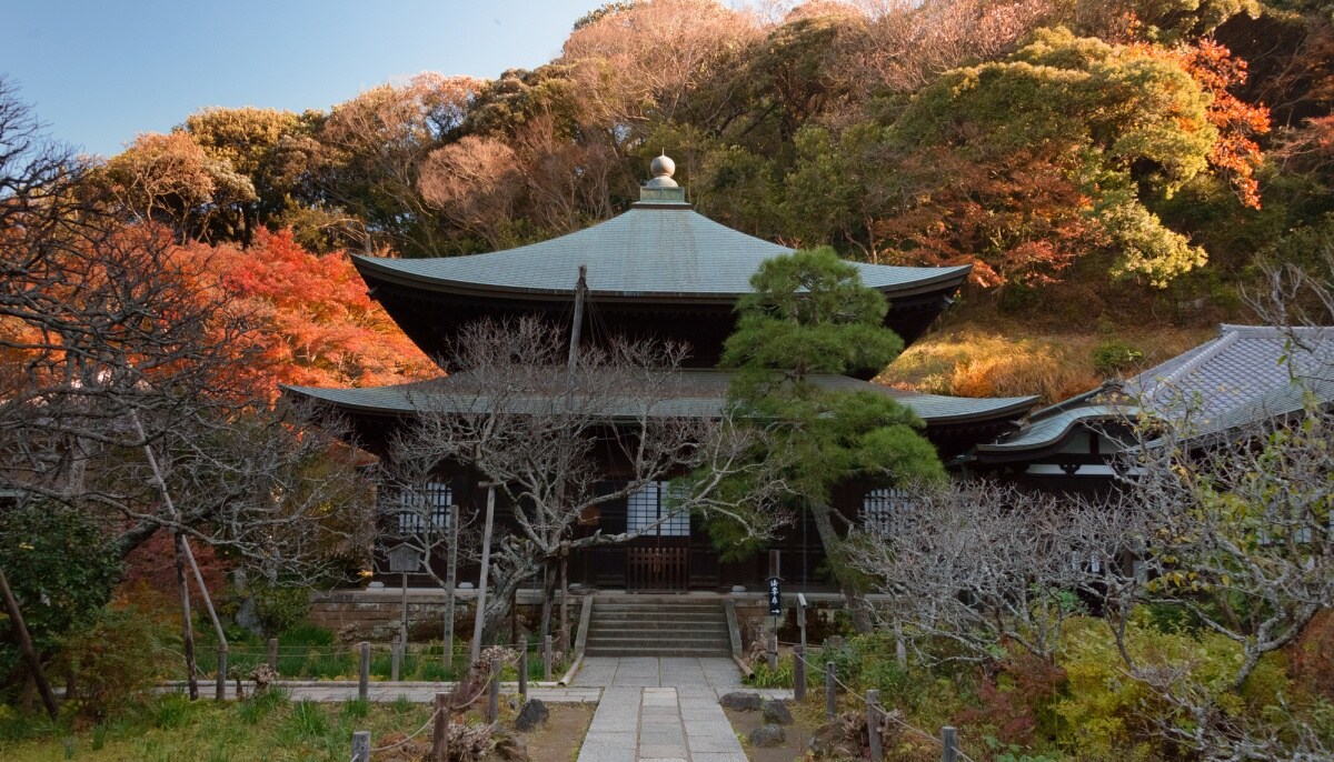 【瑞泉寺】 镰仓的内厅 红叶最后到访的地方