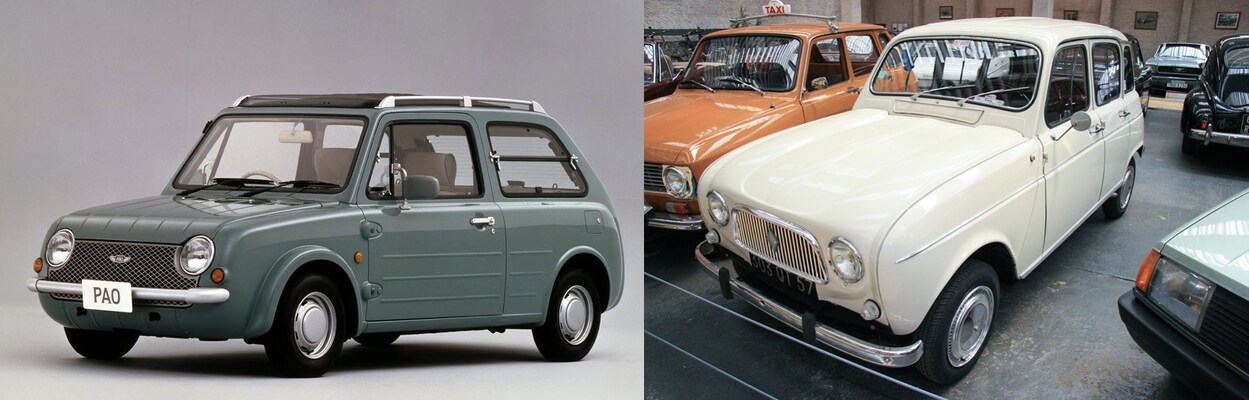 日産パオとルノー4