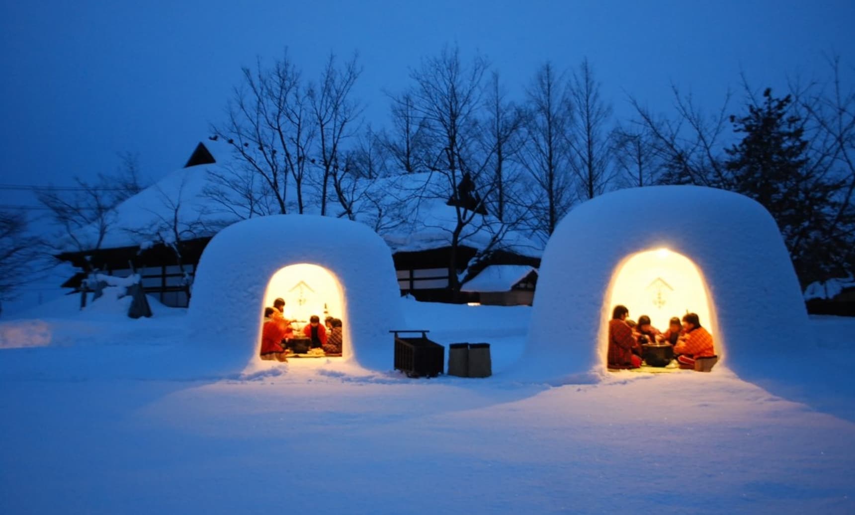 net 日本的冬季除了一些精彩的户外运动之外,还能住进暖意洋洋的"雪屋