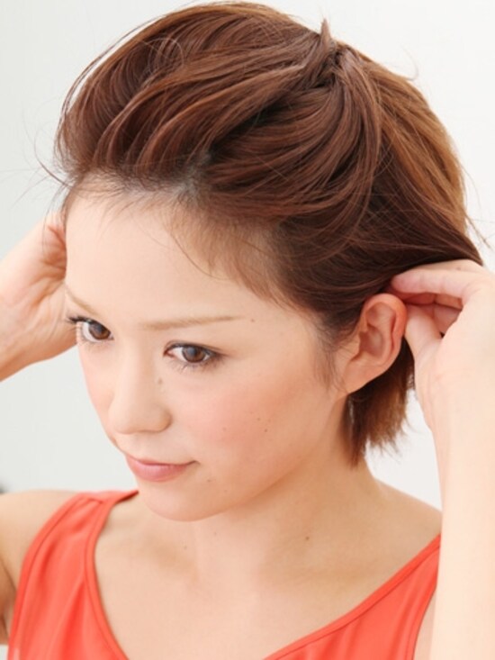 ショート 髪型 パーティー