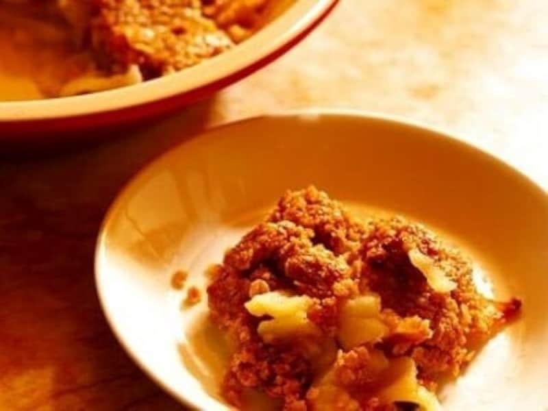 アップルクランブルのレシピ……りんごの簡単スイーツ！