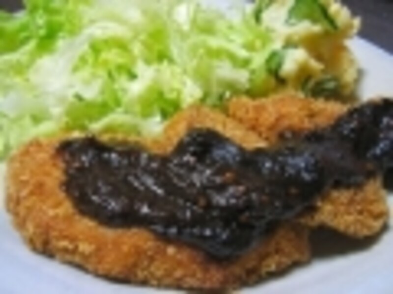 ヒレカツの甘味噌ダレ添えレシピ……味噌ダレは保存ができる！