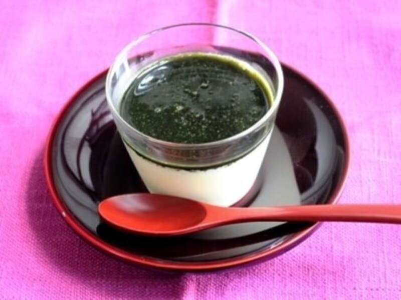 豆乳と抹茶黒蜜のブランマンジェレシピ……ヘルシーな和スイーツ！