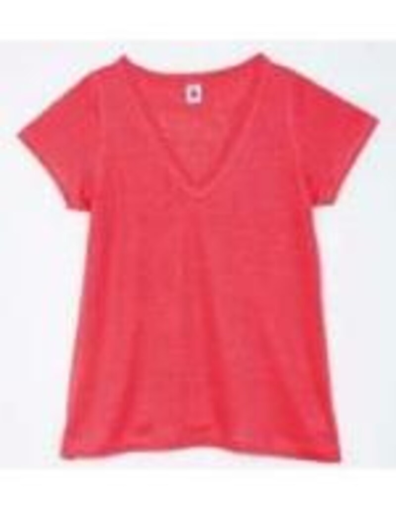 PETIT BATEAU(プチバトー)Vネックカットソー