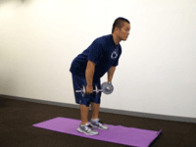 ダンベルベントオーバーロウイング