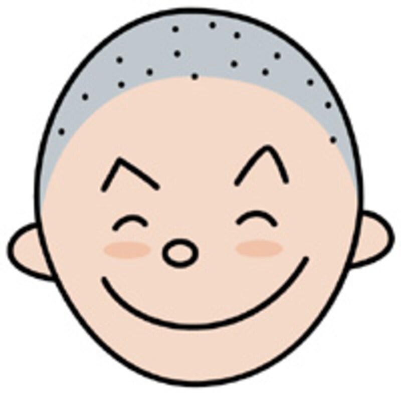 坊主頭のイメージ