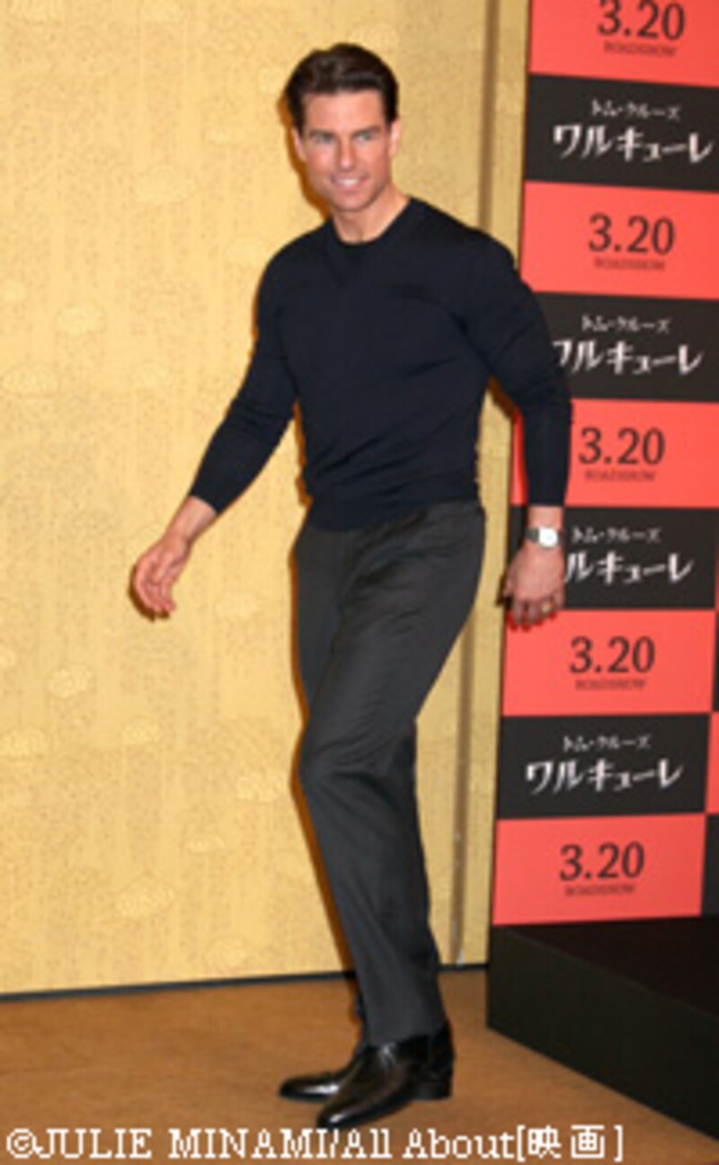 トム・クルーズ『ワルキューレ』来日会見