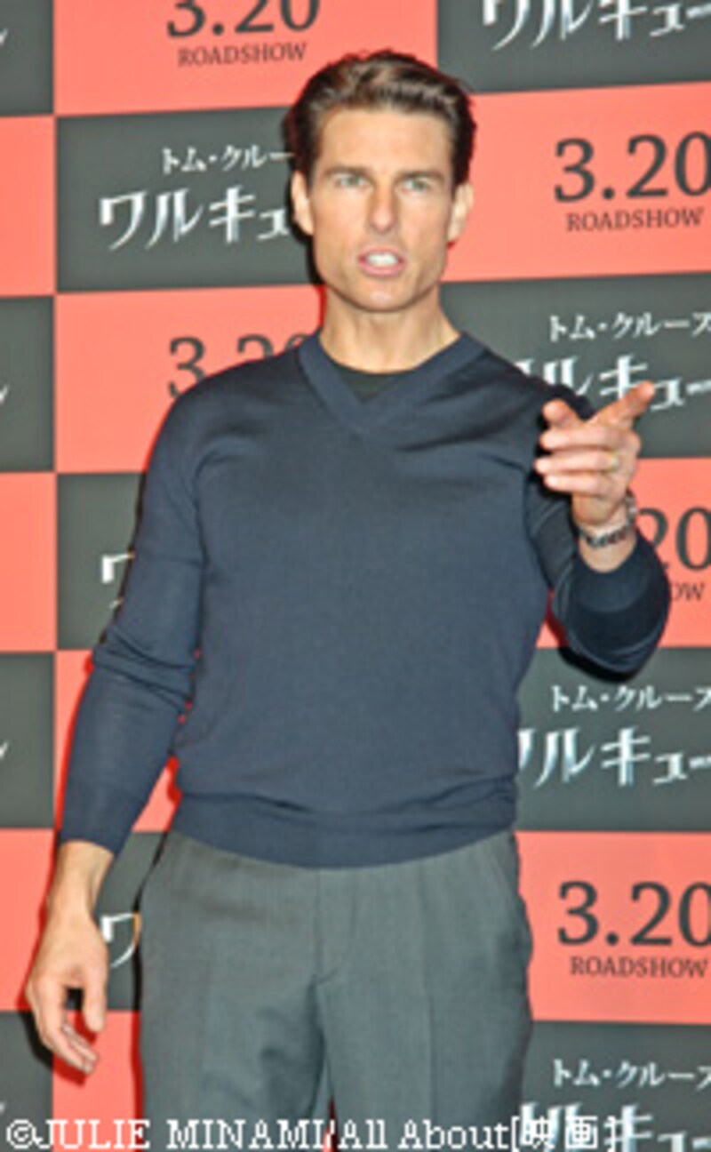 トム・クルーズ『ワルキューレ』来日会見