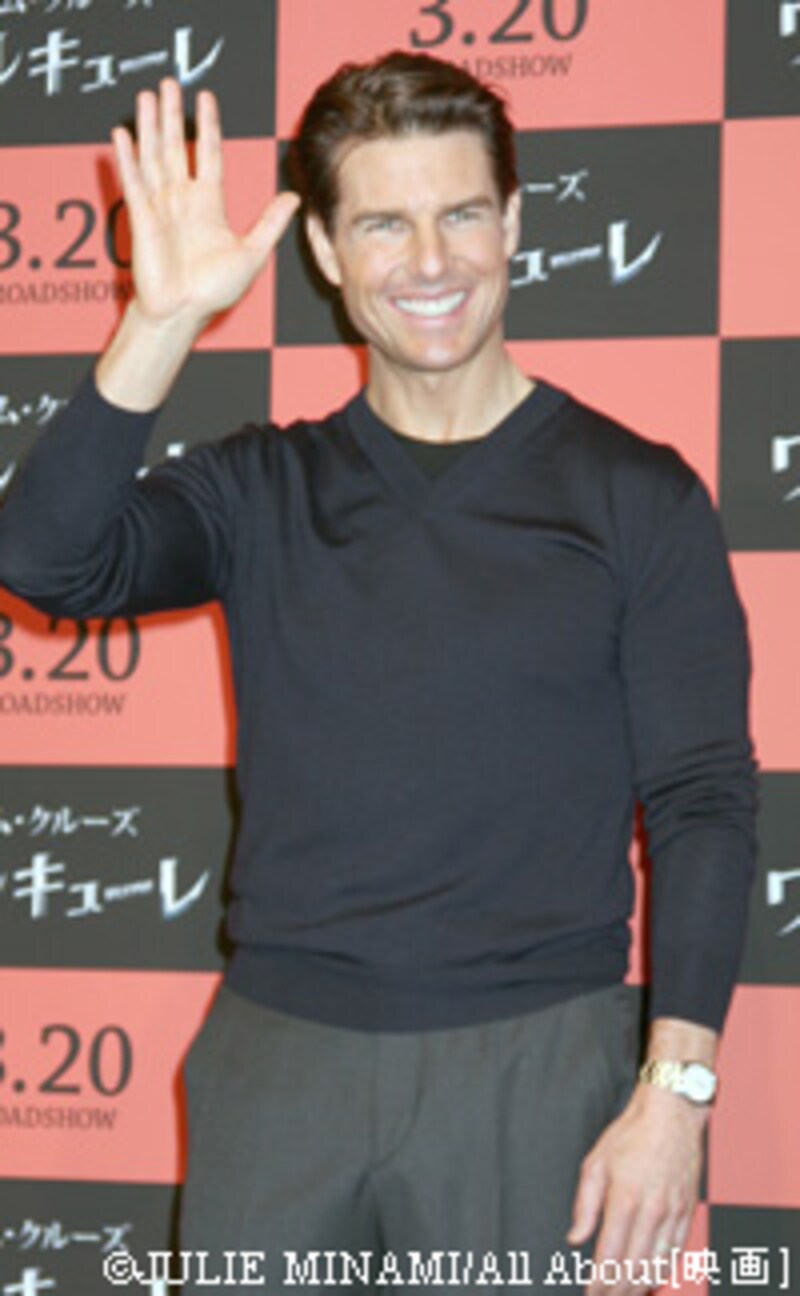 トム・クルーズ『ワルキューレ』来日会見