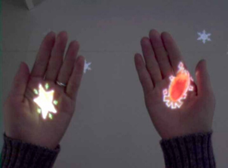 石井陽子+中茂睦裕+小林稔 NTTサイバーソリューション研究所<br>「情報を降らせるインタフェース」2007年