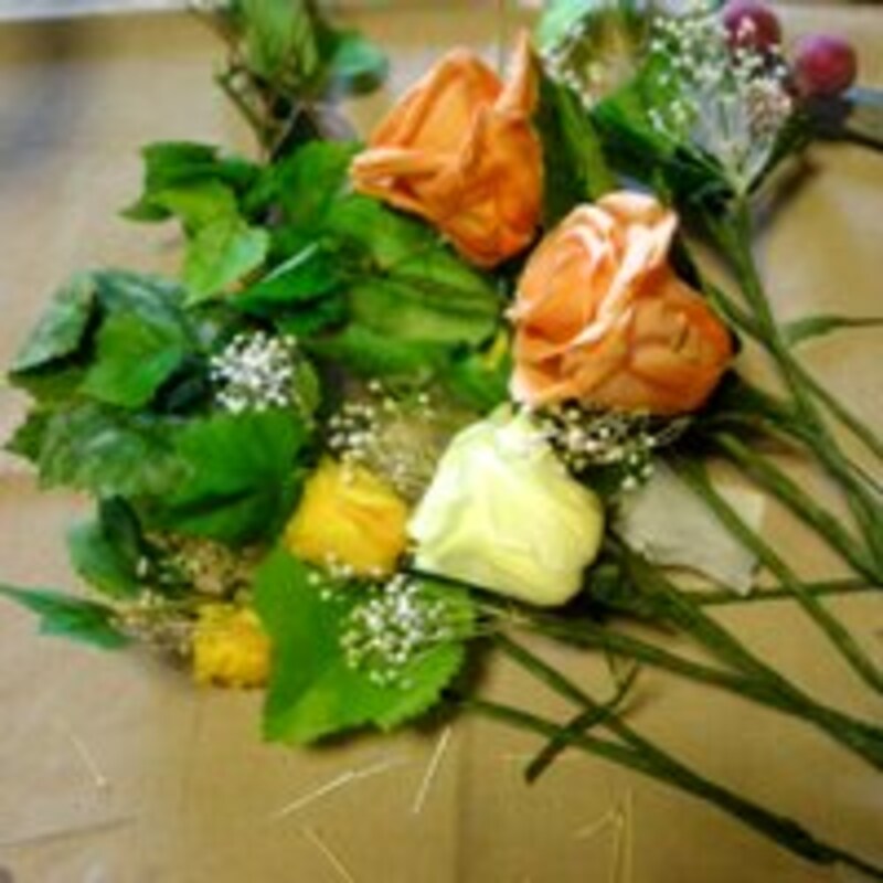 ミニ花束にする