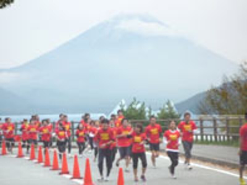 雄大な富士山が見ていると気持ちもゆったり?