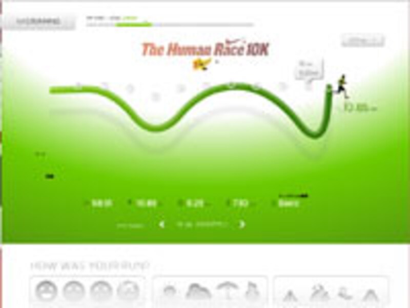 操作を間違えちょっと距離が狂ったけど10.85kmを走ったガイドの記録。スピードが上下しているのは撮影で停止したから
