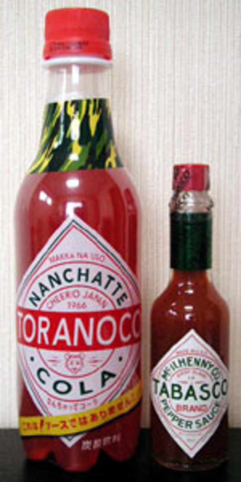 チェリオ なんちゃってコーラ・TORANOCOとタバスコ