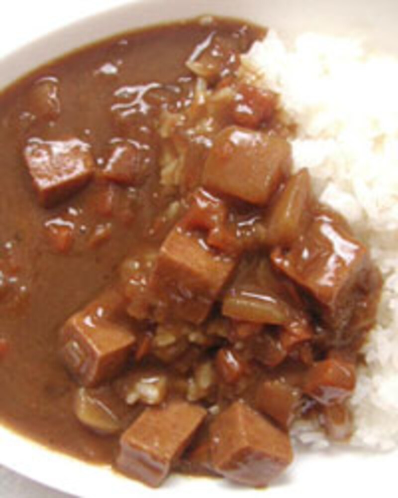 沖縄ホーメル スパムカレー でき上がり 拡大