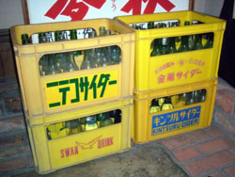 サイダーびんのケース