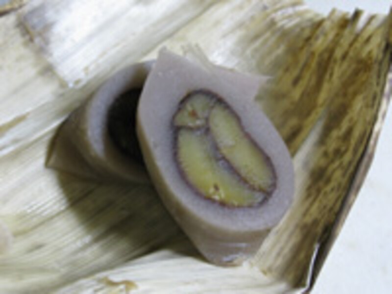 渋皮煮栗蒸羊羹