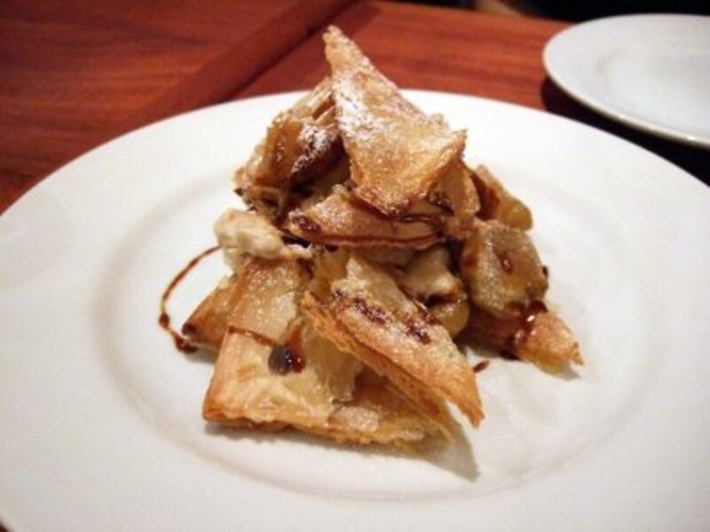 焼栗のミルフイユ。