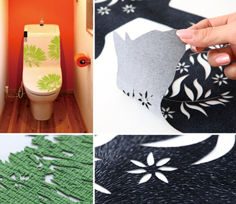 何度でも貼れるインテリアステッカー、HA-RU