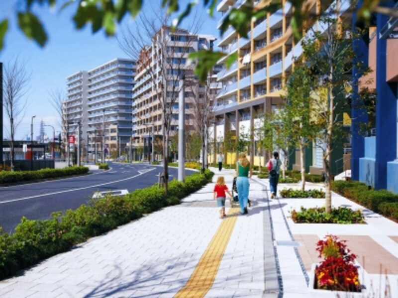 美しい街並みは建物だけでは完成しない。植栽、河川、空といった自然環境がかみ合って初めて実現する。「ハートアイランドSHIDEN」のような完成度を他で探すことは、まず困難ではないだろうか。