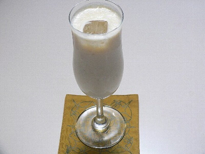 特製バナナシェイクの完成