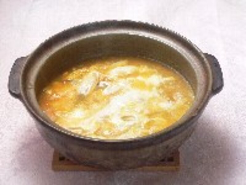 ピリ辛みそ雑炊・手順4
