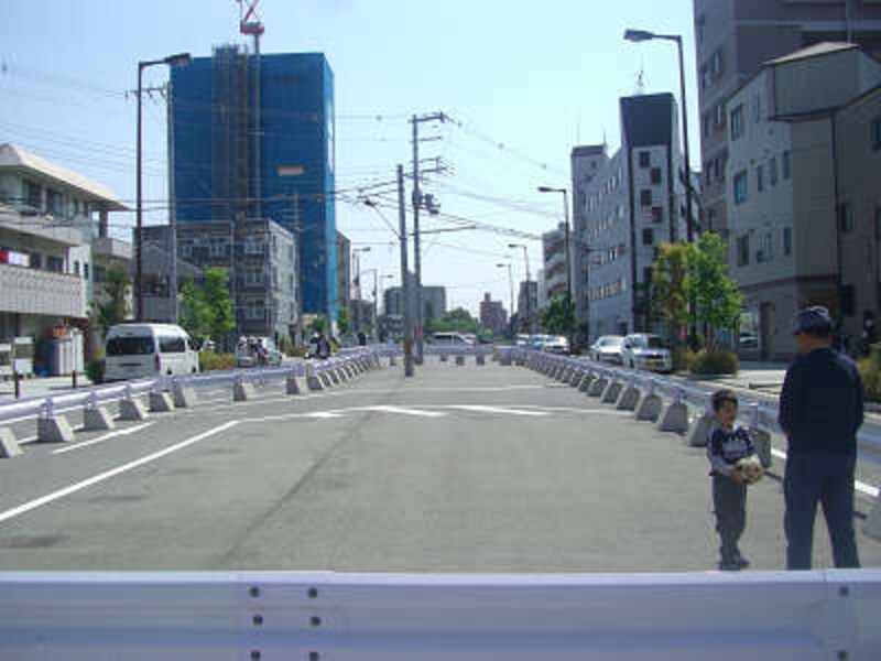 開発途上の道路