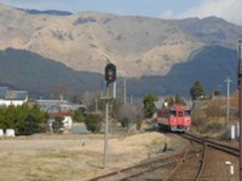 阿蘇外輪山バックの風景