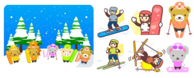 ウインタースポーツの素材