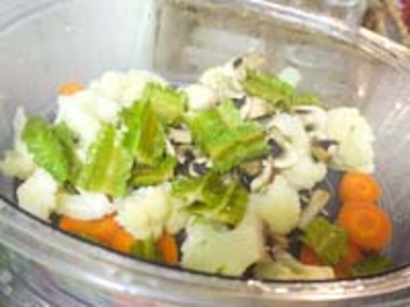 面倒な根野菜もあっという間に蒸せます