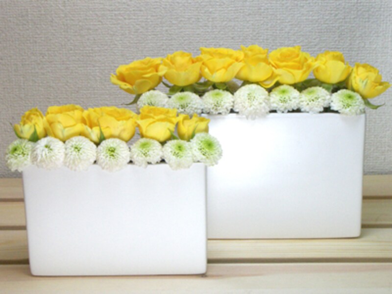 バラとスプレーマム