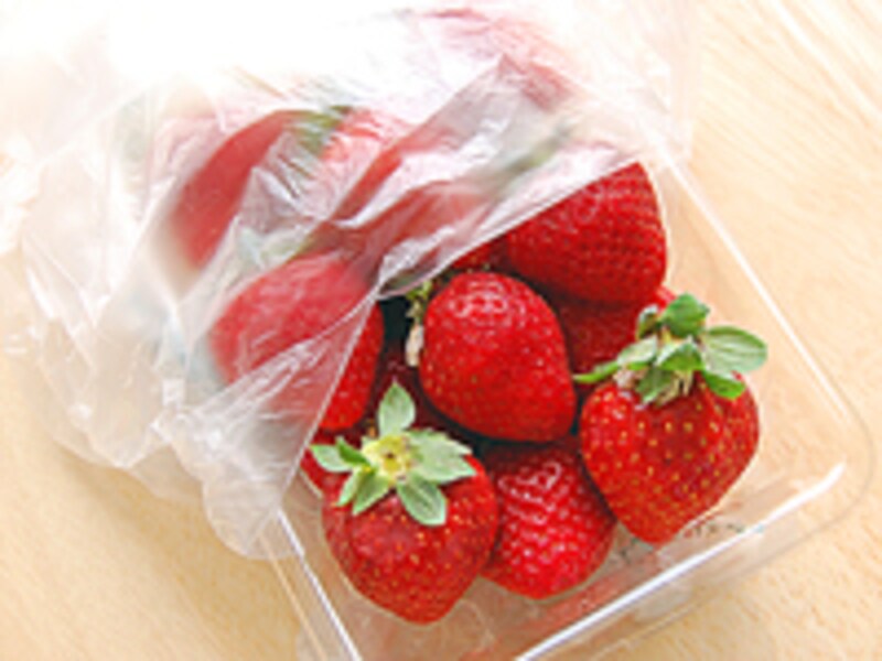 いちごの保存。