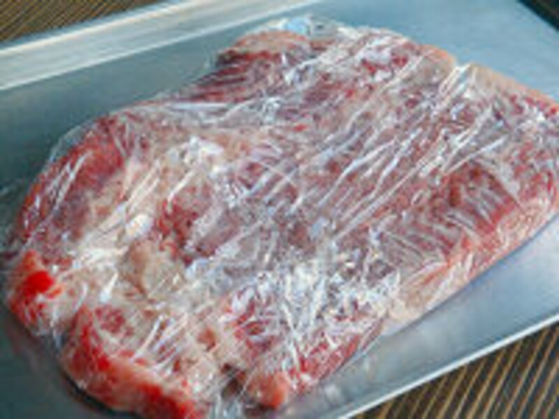 小分けしてラップする