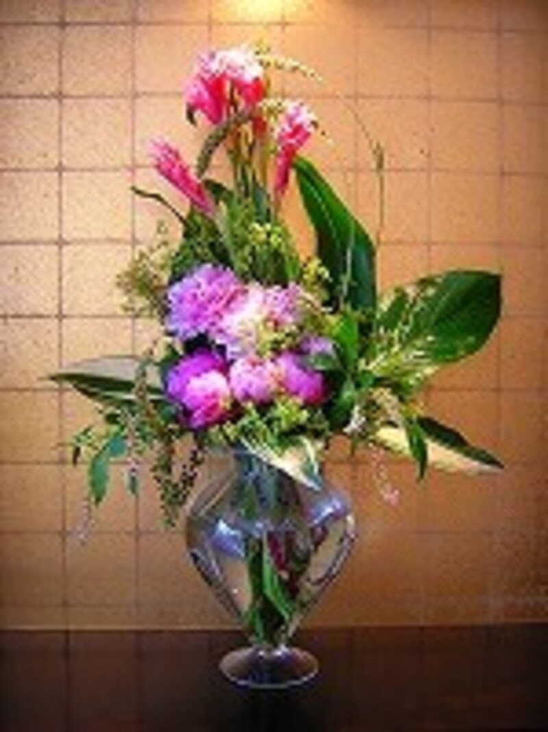 ホテル内の生け花