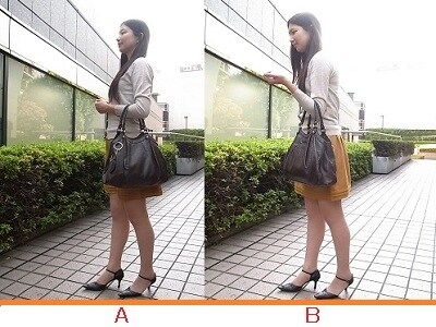 カバンの持ち方、あなたはどっち?