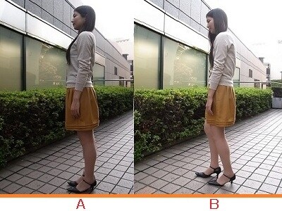 立ち姿、あなたはどっち?