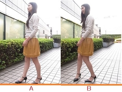 歩く姿勢、あなたはどっち?