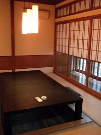 こちらは川沿いの中部屋。