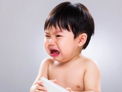 嫌なことは絶対に嫌!と、全身を使って訴えることも