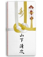 最も一般的なご祝儀袋の例。