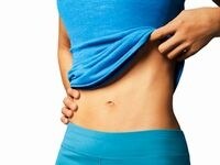 薄っすら縦線の上に薄っすら脂肪が◎