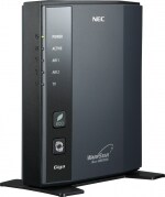 無線LAN機器には、安心して使うためのセキュリティ機能が入っています。写真は「NEC Aterm WR8700N」