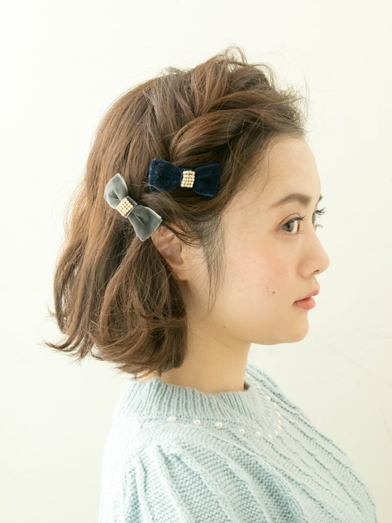 画像 2/18 ：前髪と横髪だけで簡単ミディアムダブルくるりんぱ [ヘアアレンジ] All About