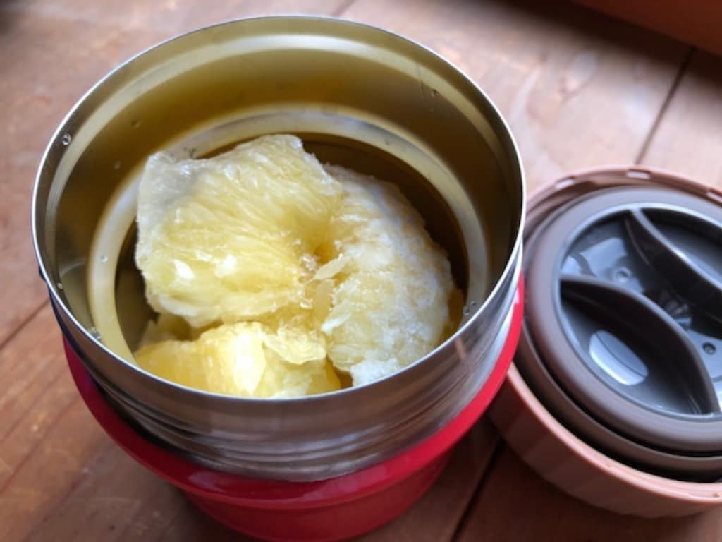 【フードコンテナの使い方】冷凍フルーツもOK！サーモスのスープジャー