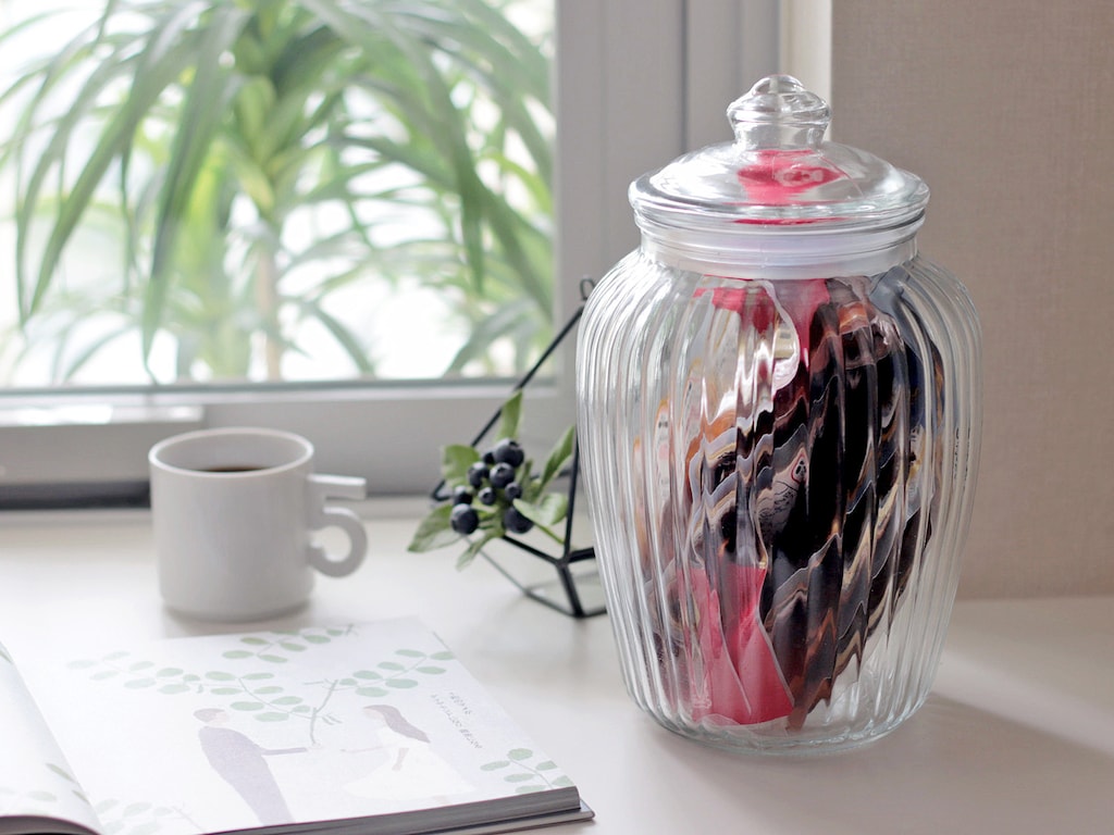 中身が見えすぎない！3COINSのクッキージャー