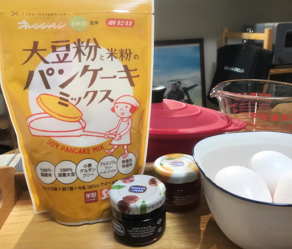 【カルディ】グルテンフリーで体にやさしい「大豆粉と米粉のパンケーキミックス」