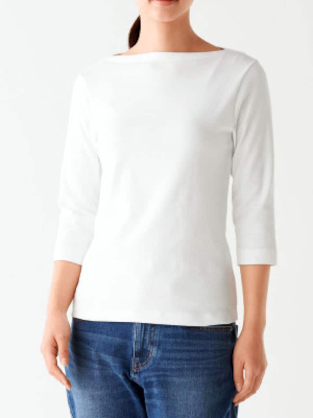 【無印】「ボートネック七分袖Ｔシャツ」はリピートしたい定番Tシャツ