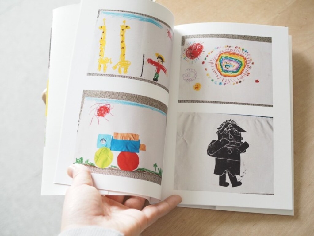 「しまうまプリント」のフォトブックで子どもの絵や工作を「作品集」に