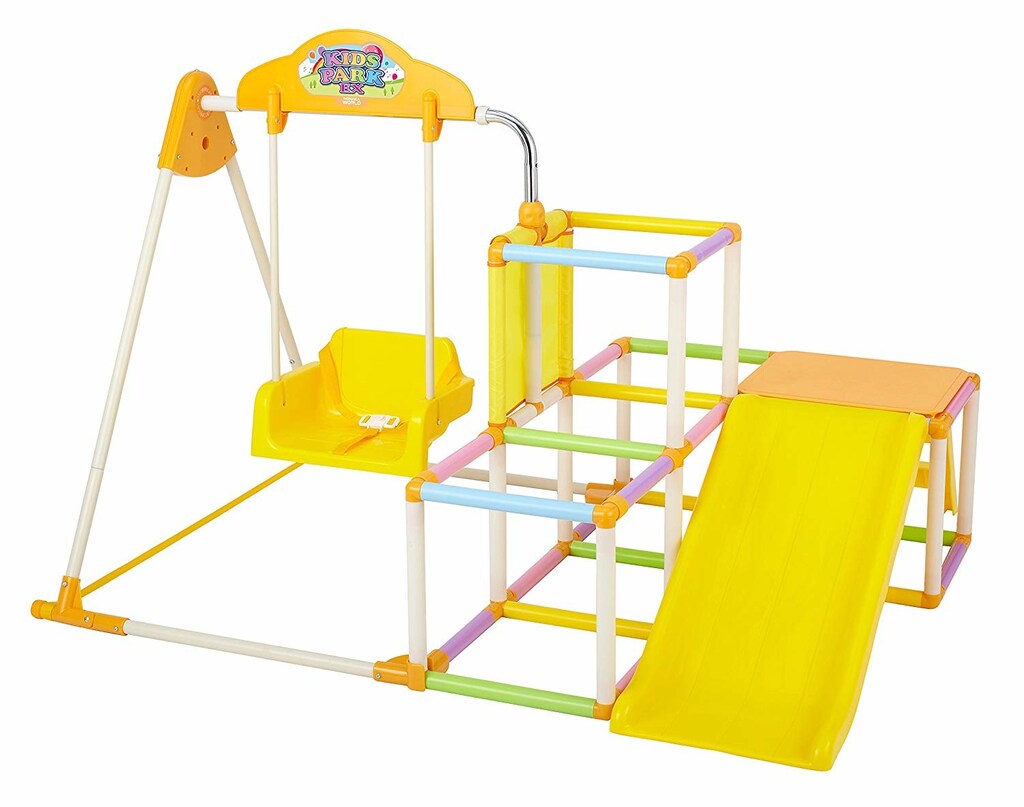 雨の日の子供のおうち遊びに！「おりたたみキッズパークEX」で自宅にジャングルジム