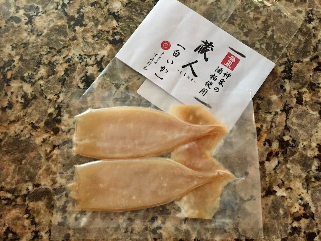 神泉大吟醸の酒粕使用！ ご飯がすすむいかの粕漬け